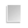 Huron Rectangular Frameless Anti-Fog Wall Bathroom LED Vanity Mirror in Silver