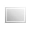 Victoria Rectangular Frameless Anti-Fog Wall Bathroom LED Vanity Mirror in Silver