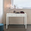 Meno 36" x 18" Rectangular Italian Carrara White Marble Console Table with Legs