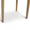 Alto 18" Square Italian Carrara White Marble Side Table with Black Wood Legs